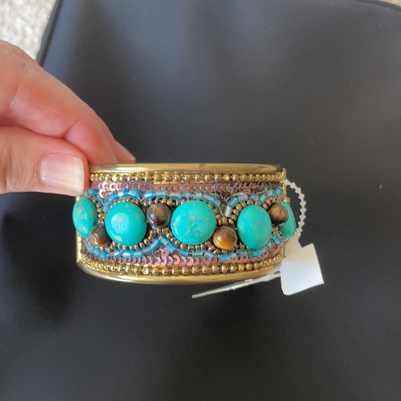 NWT bohemian bangle turquoise bracelet - Picture 5 of 9